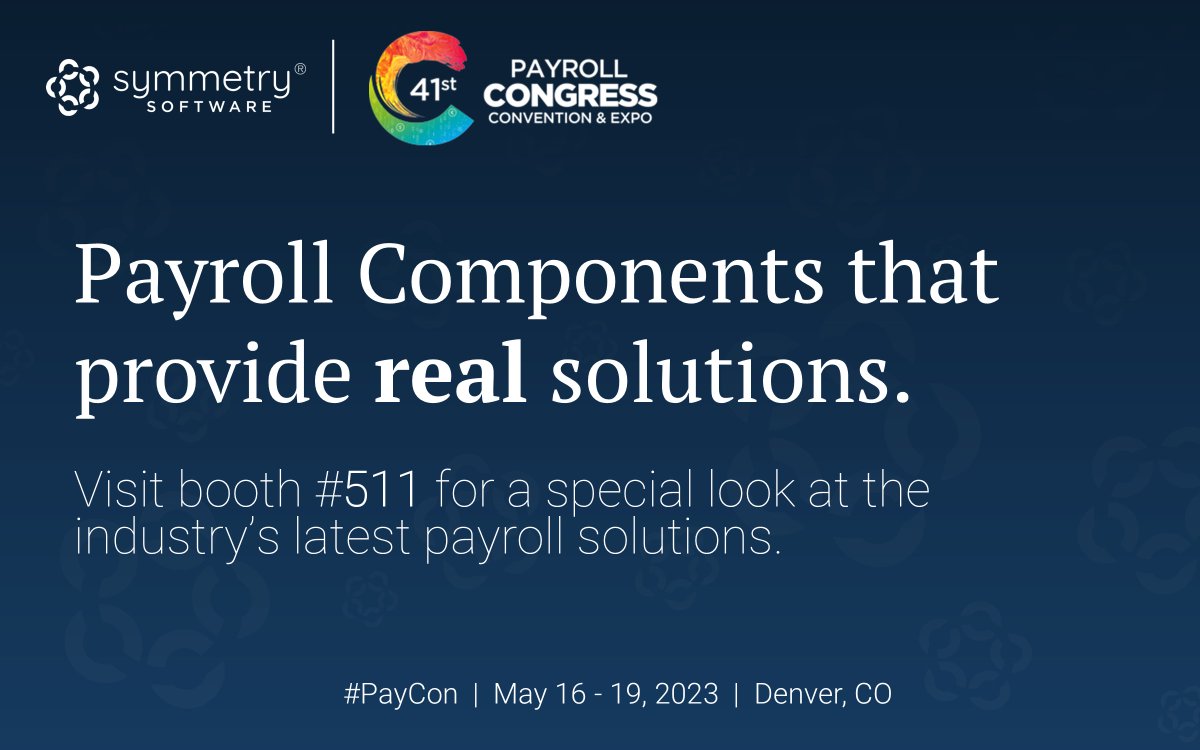 SymmetrySftware's tweet image. Can’t wait for Congress? 🤭 Let us know and we’ll schedule some time before the show with our product experts so you can see how embedding the correct payroll technology can significantly impact your business.  👉 symmetry.com/events

#EmbeddedPayroll #PayrollAPI