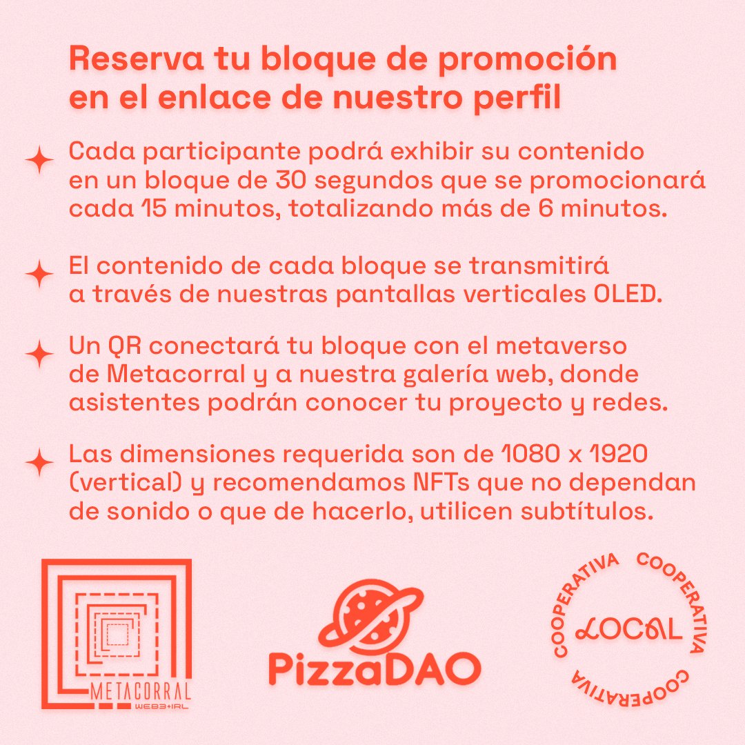 CoperativaLocal's tweet photo. [ 3 / 3 ] 🔮 Sólo quedan 15 bloques promocionales disponibles, reserva el tuyo ahora 🪁

💌 Para más información, escríbenos un DM o visita nuestra publicación: https://t.co/PSr0BbQYaK https://t.co/KH2KpUY8s8