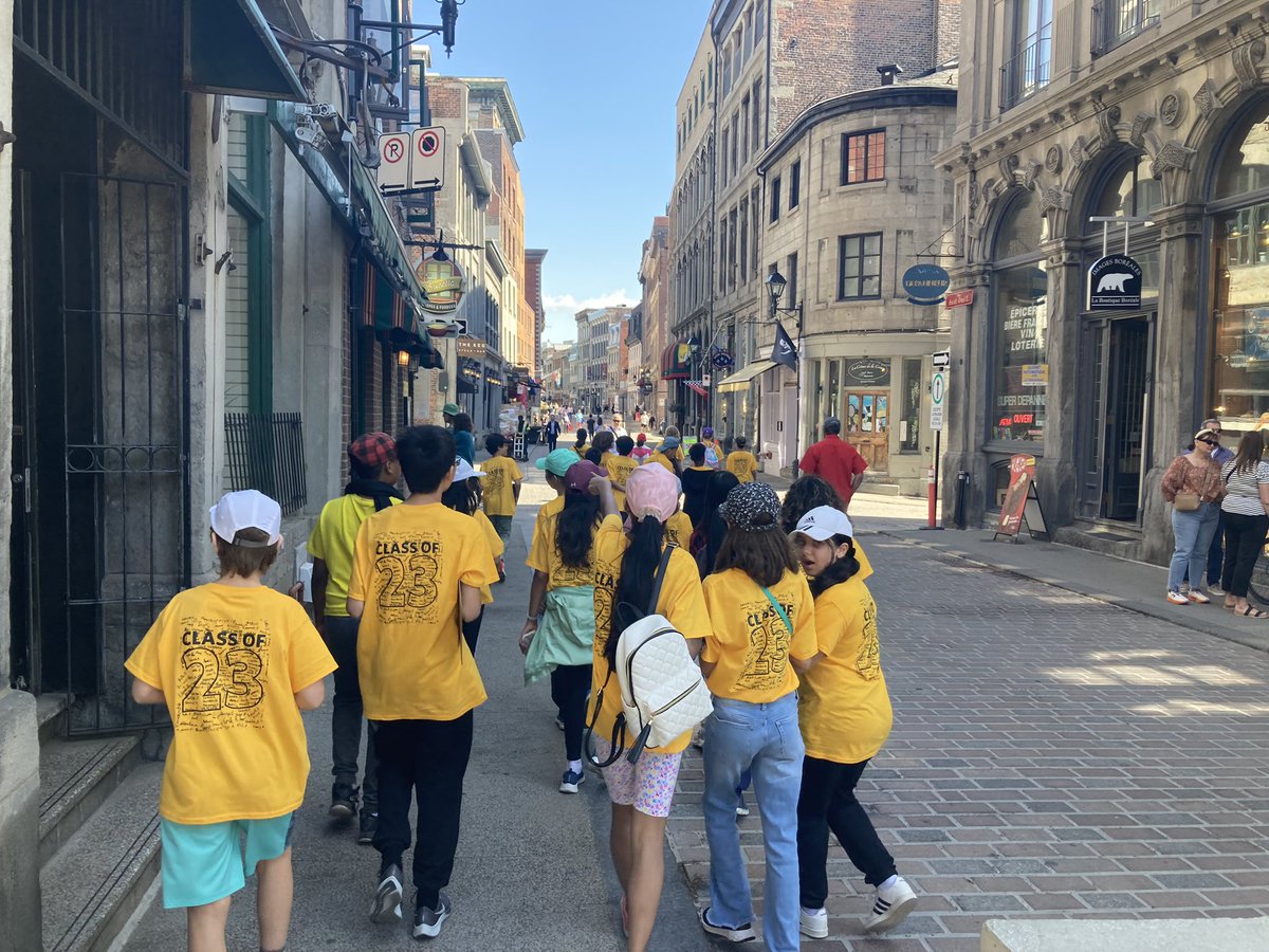 Our Grade 6 students enjoying a field trip to Montreal QC. Great day to learn and explore! <a href="/OCDSB/">OCDSB</a>