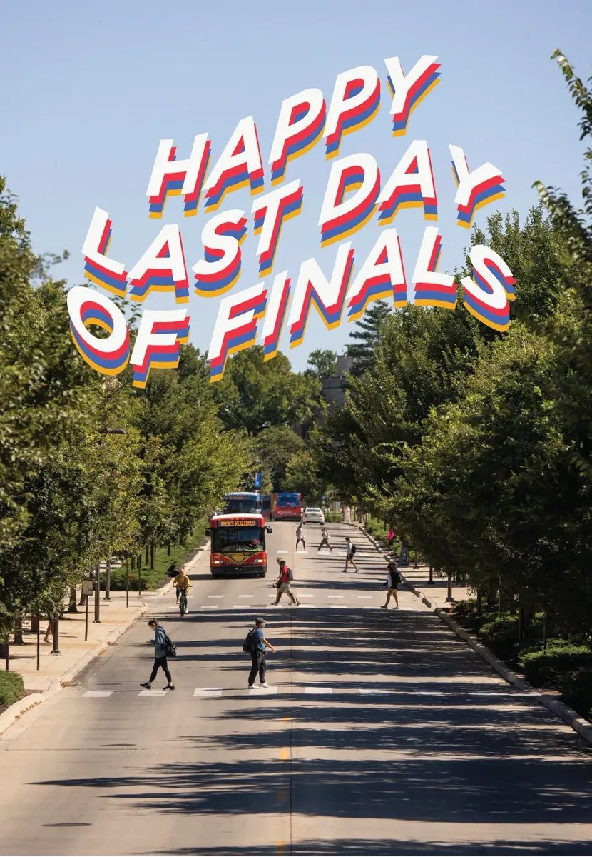 Happy last day of finals Jayhawks! Have a great Summer ☀!