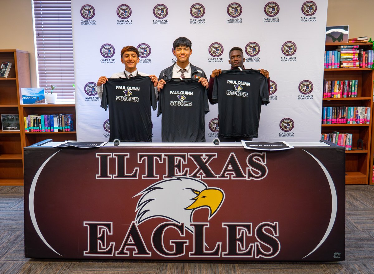 ILTexasSchools's tweet photo. From the soccer field to college campus - our ILTexas Garland High School athletes are making moves! Join us in congratulating Rene Garcia, Reily Torres, and Daniel Nwankar on their acceptance to Paul Quinn College! πβ½ #ILTexasAthletics #ILTexas #ILTexasGHS @PaulQuinnSoccer https://t.co/3XRW4fRdlx