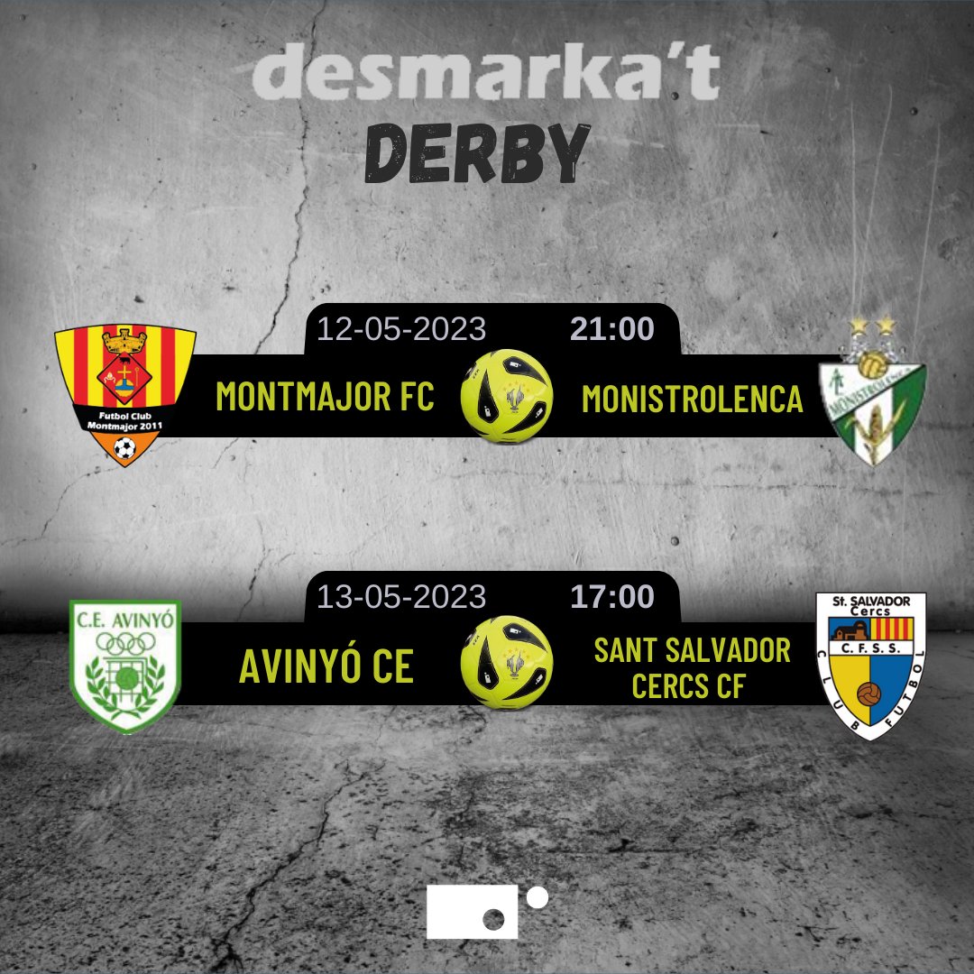Setmana de Derby Desmarka't 

 #futbolcat #4cat #4cat1
