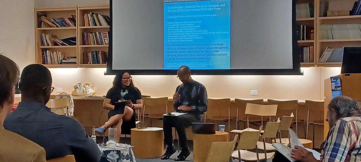 CapStudies's tweet image. HAPPENING NOW!!

Panelists probe the scope and scale of present-day Caribbean social emergencies brought about by climate colonialism and centuries of racial capitalism

presented by: 

@histresist @tingo_taught_me