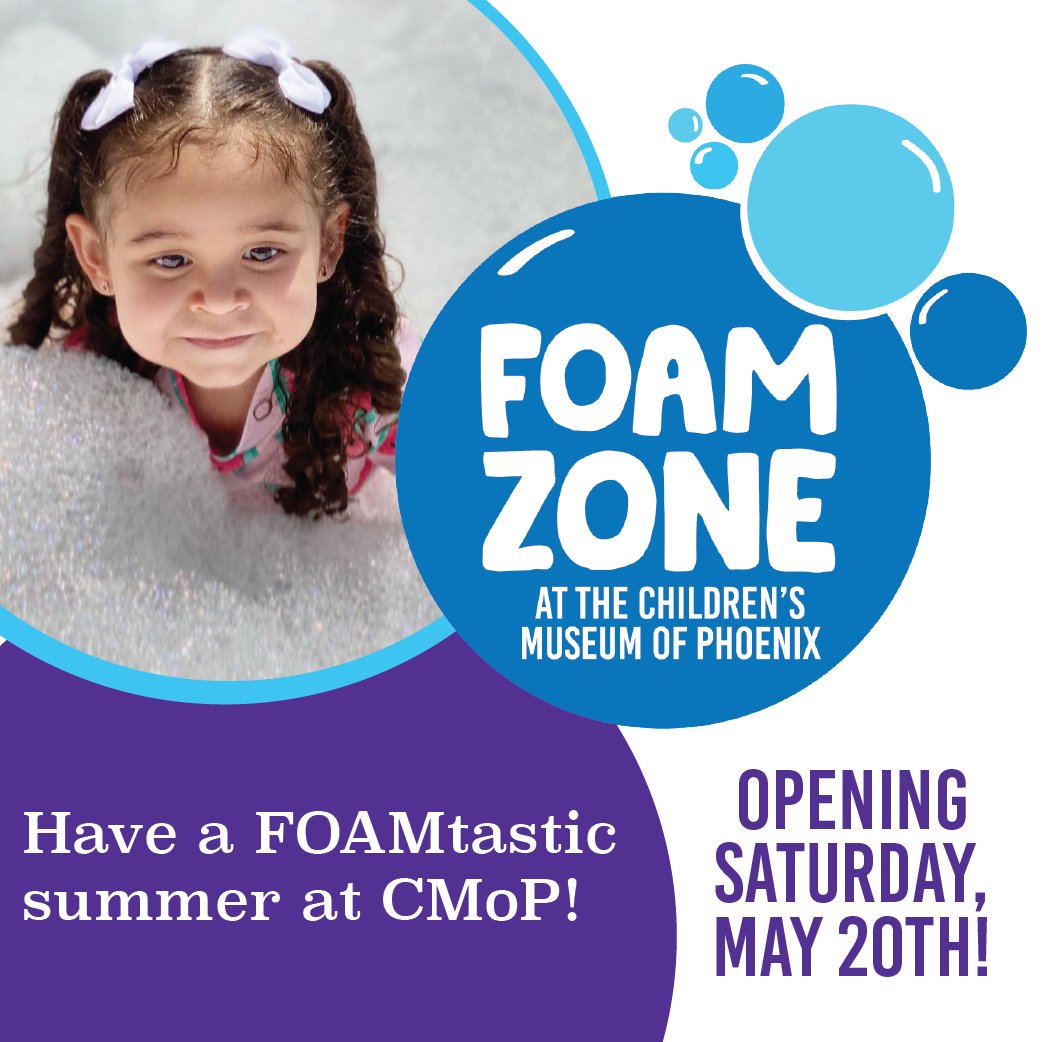 Mark your calendars for the return of Foam Zone! Bop around in an abundance of bubbles all summer long. PRO TIP: Bring a towel, sunscreen, and a change of clothes or bathing suit! See you May 20th! 👋🫧
