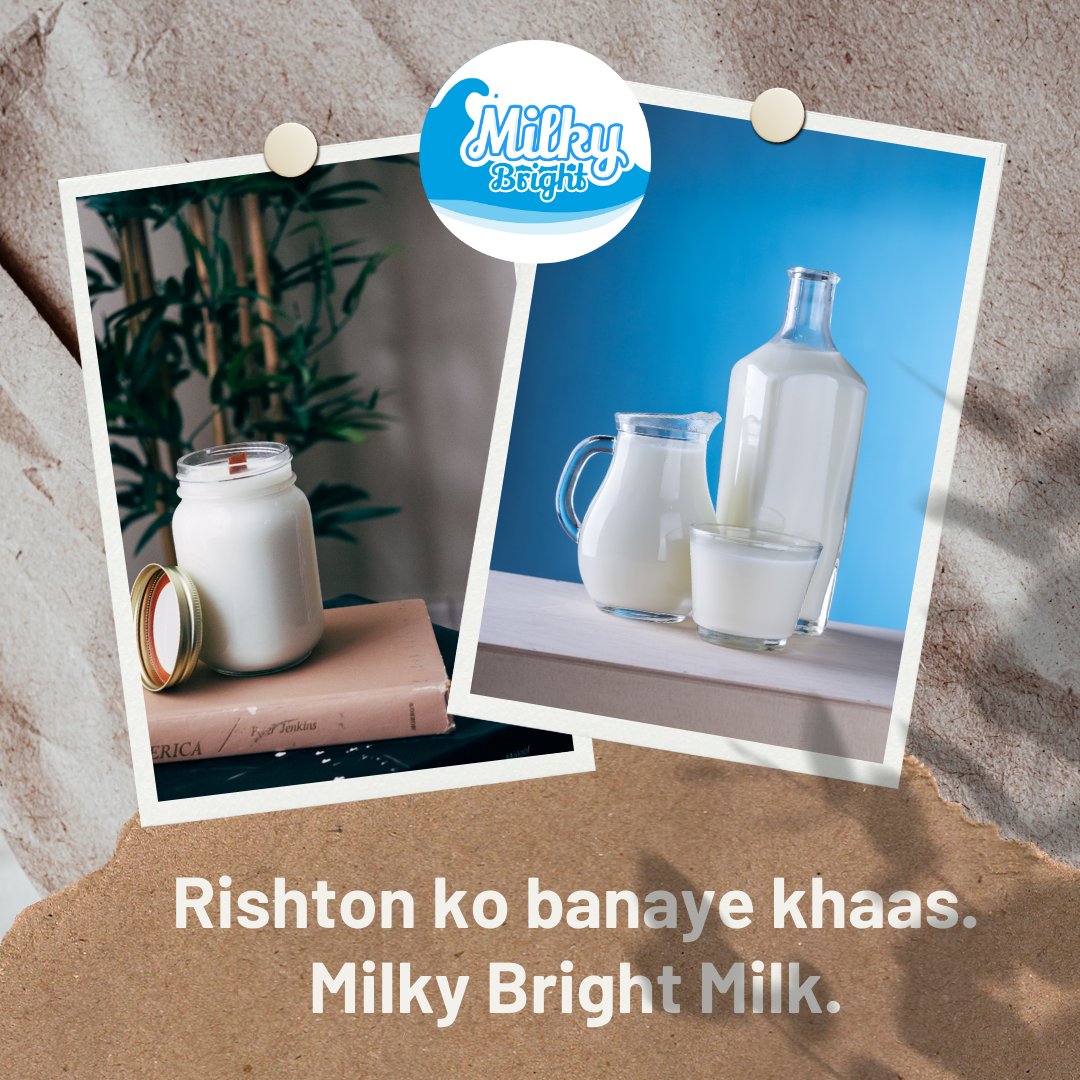 Rishton ko banaye khaas. Milky Bright Milk.
#dairy #milk #dairyfarm #cows #farm #cowmilk #dairycows #vegan #food #agriculture #dairyfarming #healthymilk #dairyproducts #dairymilk #organicmilk
