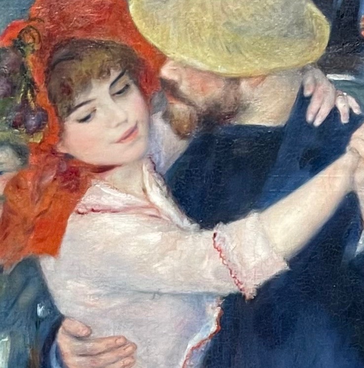 TheBostonConno1's tweet photo. A boatman in a straw hat sweeps his stylish partner in a loving waltz in an open-air café. Pierre-Auguste Renoir French 1841-1919 Dance at Bougival, 1883 #mfaBoston #pierreaugusterenoir #danceatbougival #museum #fineart #oiloncanvas https://t.co/2v5nCze502