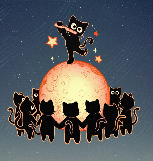 qrt your art with the moon in it 
