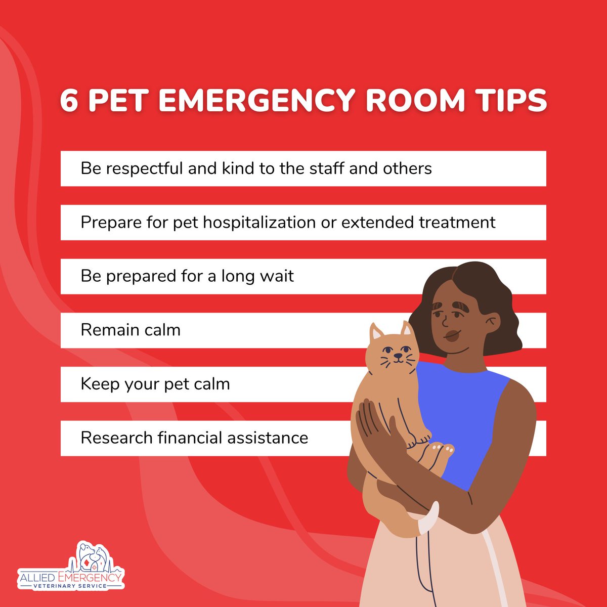 The emergency room can be a scary place, but these tips will make your experience smoother and more comfortable for you and your pet. 🏥 #emergencyvet
