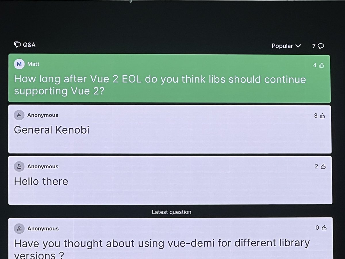 Loved the answer to this at #vuejslive! We have some thoughts on what authors should do, and strategies of how to keep your project prepped from day 1!