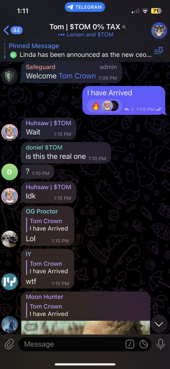 Watch out for impersonators on every platform. I will NEVER DM you. $tom