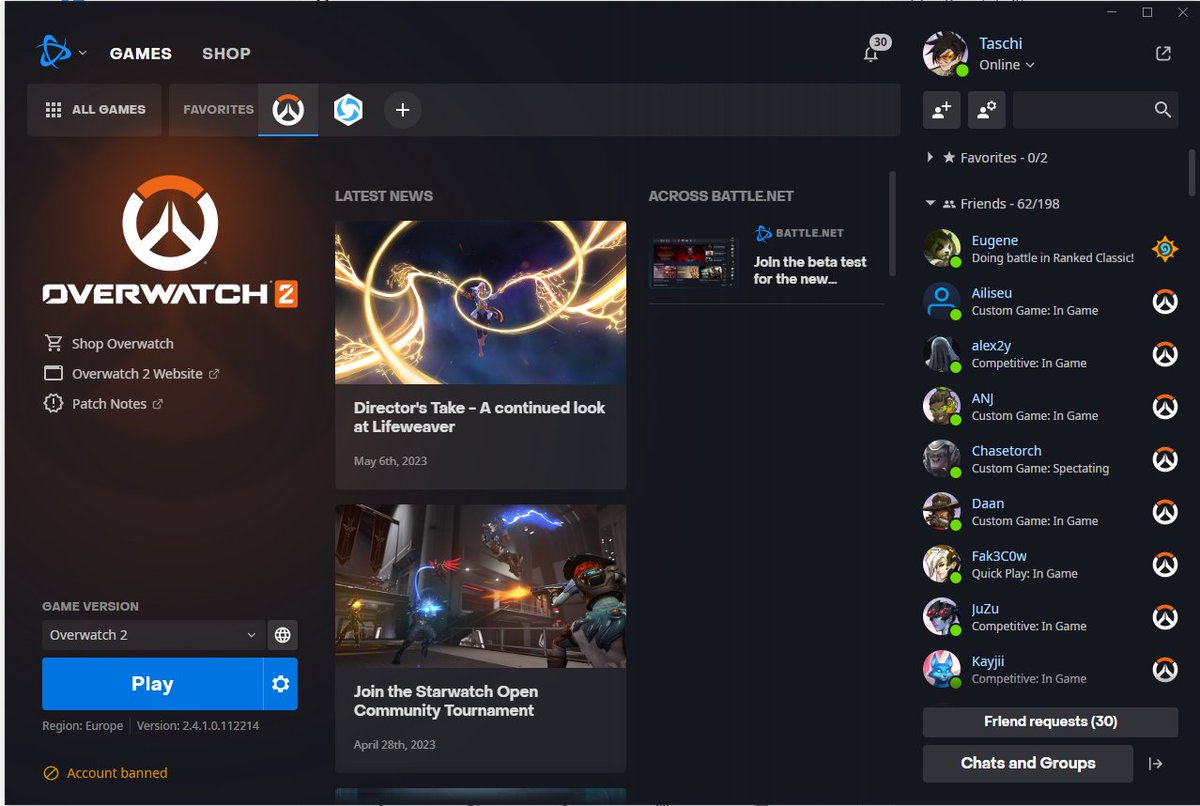OwTaschi's tweet photo. I will repeat again 21 april. My main account. 4k+ hours diamond border rank 1 season 2 and top 3 in season 1. i played on this account 5 years. and he got ban) for no reason)I didn't use any bugs.I was asleep. And just in the morning I get a message that I'm banned? @BlizzardCS https://t.co/uMLnmMV04n