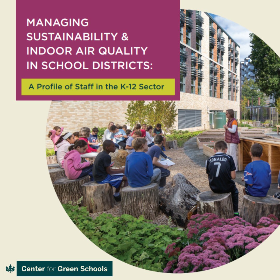 Check out @mygreenschools latest report showcasing the benefits of hiring K-12  #sustainability and #environmental health staff: bit.ly/3Ldabhn