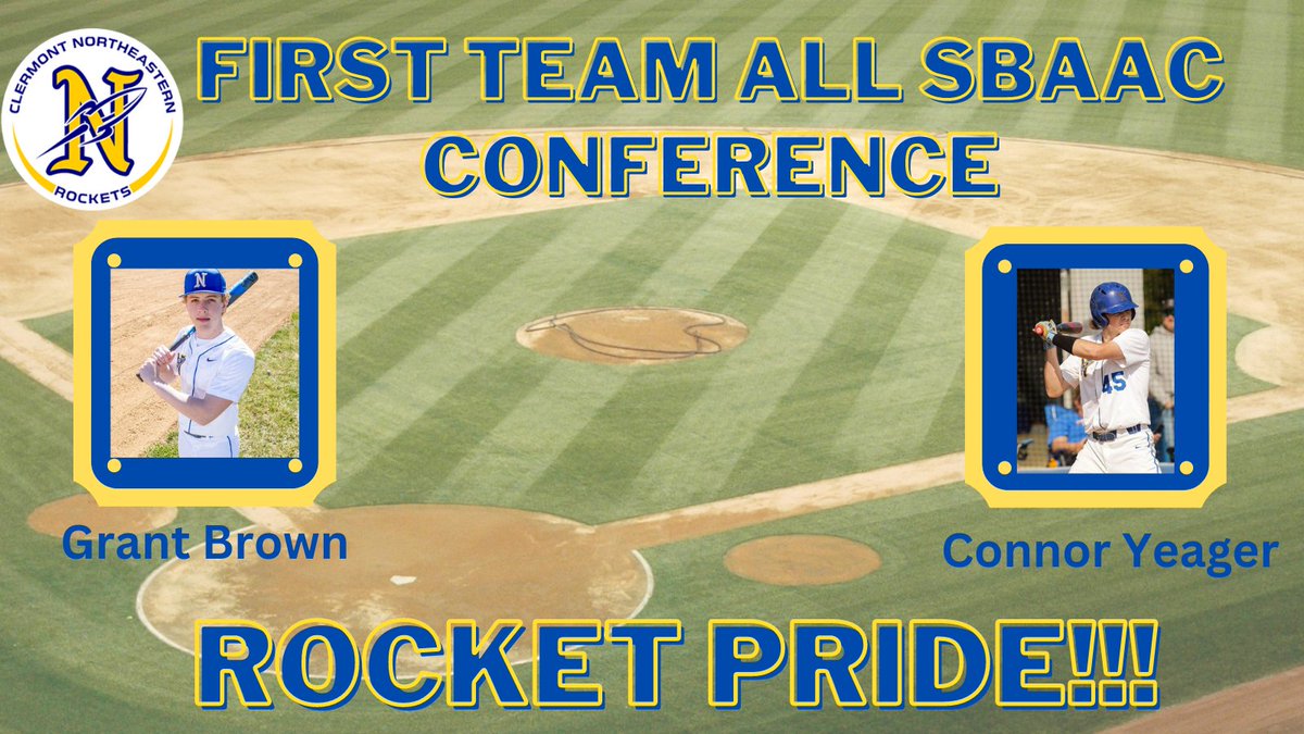Congratulations to our First team all SBAAC baseball players Grant Brown and Connor Yeager!