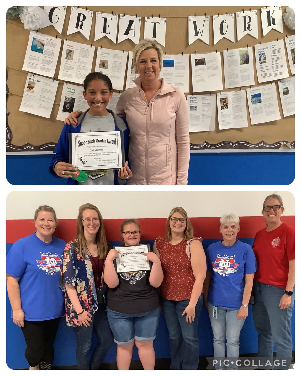✅ Contagious Smiles
✅ Loving Hearts
✅ Incredible Inspirations to Others
——————————————————-
Congrats to these two Super Sweet Sixth Graders <a href="/ndeschargers/">North Elementary</a> ! ❤️💙#LetYourLightShine