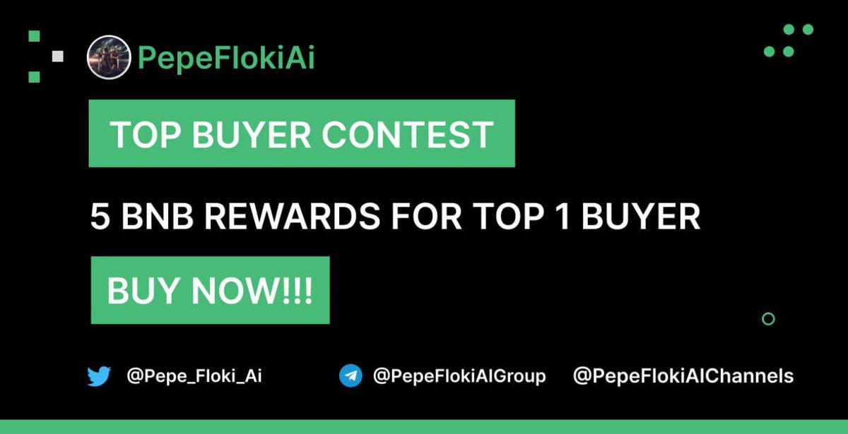 🔥 Biggest buy competition will get 5 BNB 🔥

☄️ Fairlaunch : pinksale.finance/launchpad/0x09…

Lets gooo