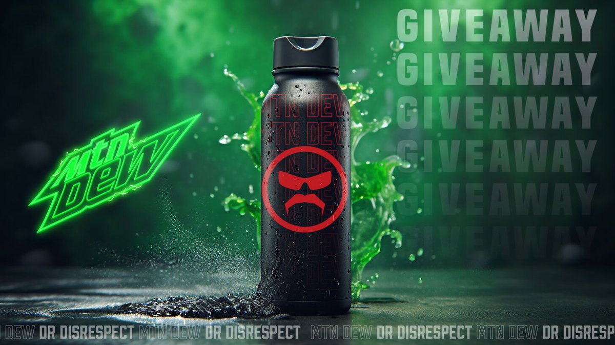 DrDisrespect's tweet image. Champs

We're giving away 25 exclusive MTN DEW bottles in celebration of the Concession Stand’s upgrade. No need to thank me.

For a chance to win:
- Must be following @MTNDEWGaming
- Must like this post

It's that simple. #MTNDEWPartner