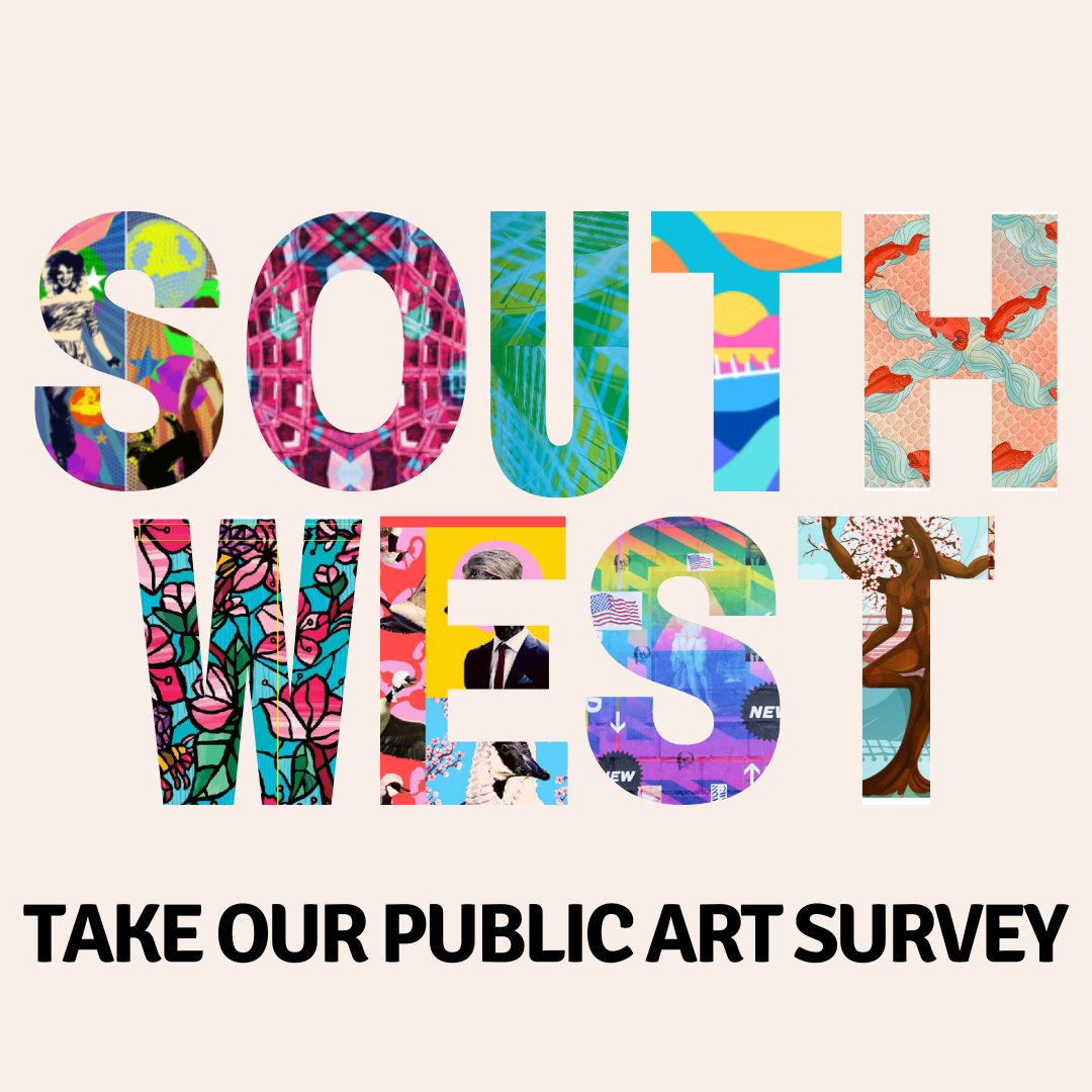 SWBID's tweet photo. Help shape the future of public art in our community! Take our anonymous two-minute survey and share your thoughts on the impact of public art. Let's create a vibrant, engaging public art scene reflecting our Southwest's unique character. 

https://t.co/S60jsHlzGq https://t.co/bxQ6y7lBkD