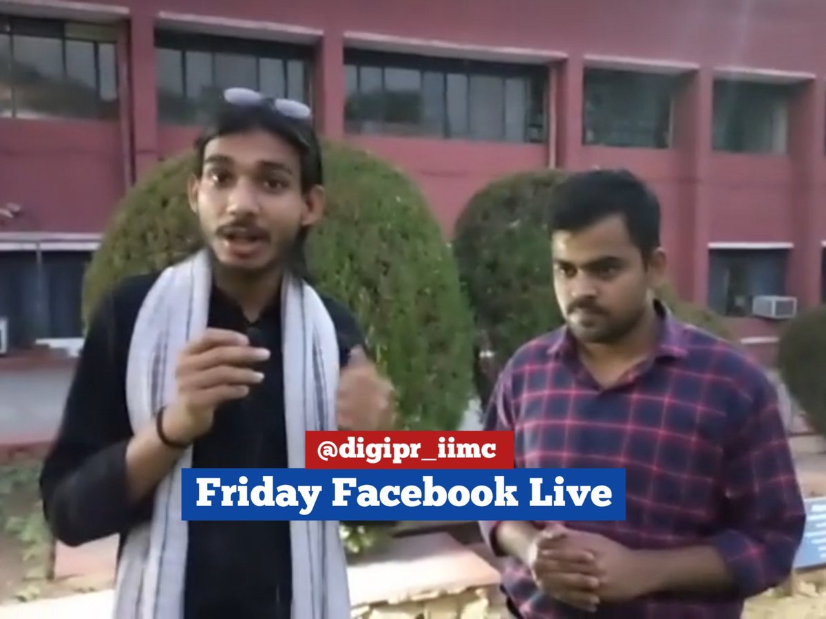 famebridgeindia's tweet photo. देखें https://t.co/xsPmcPFTON के विशेष कार्यक्रम #FridayFacebookLive में इस शुक्रवार @IIMC_India हिंदी पत्रकारिता के छात्र आशुतोष ओझा से बातचीत
#digipr_iimc
#digipr
**
Link -
https://t.co/TKC0aeZkt1 https://t.co/7lVfNYO73u