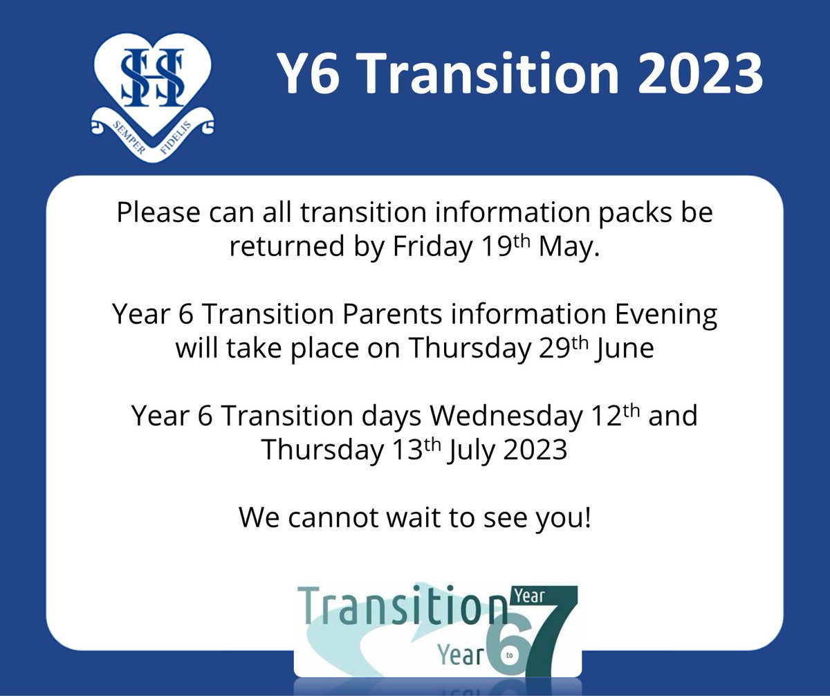 sacredheartrcuk's tweet image. 🎒Congratulations to all our Y6 students 🎒

Well done on your first week of SATs,  you will have all done amazing and you should be so proud.

We will see you all very soon, have a great weekend from all the Sacred Heart family.

#Y6transition #npcat