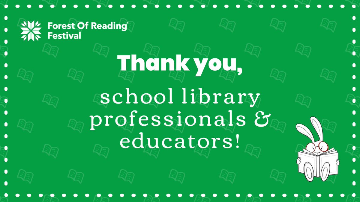 ForestofReading's tweet photo. Thank you to the school library professionals and educators who help make the #ForestofReading possible! We’d like to take today to recognize you for bringing Canada’s largest reading program to your classrooms and spreading the joy of reading to your students. #LiteracyLeaders https://t.co/nOBiSUvdh8
