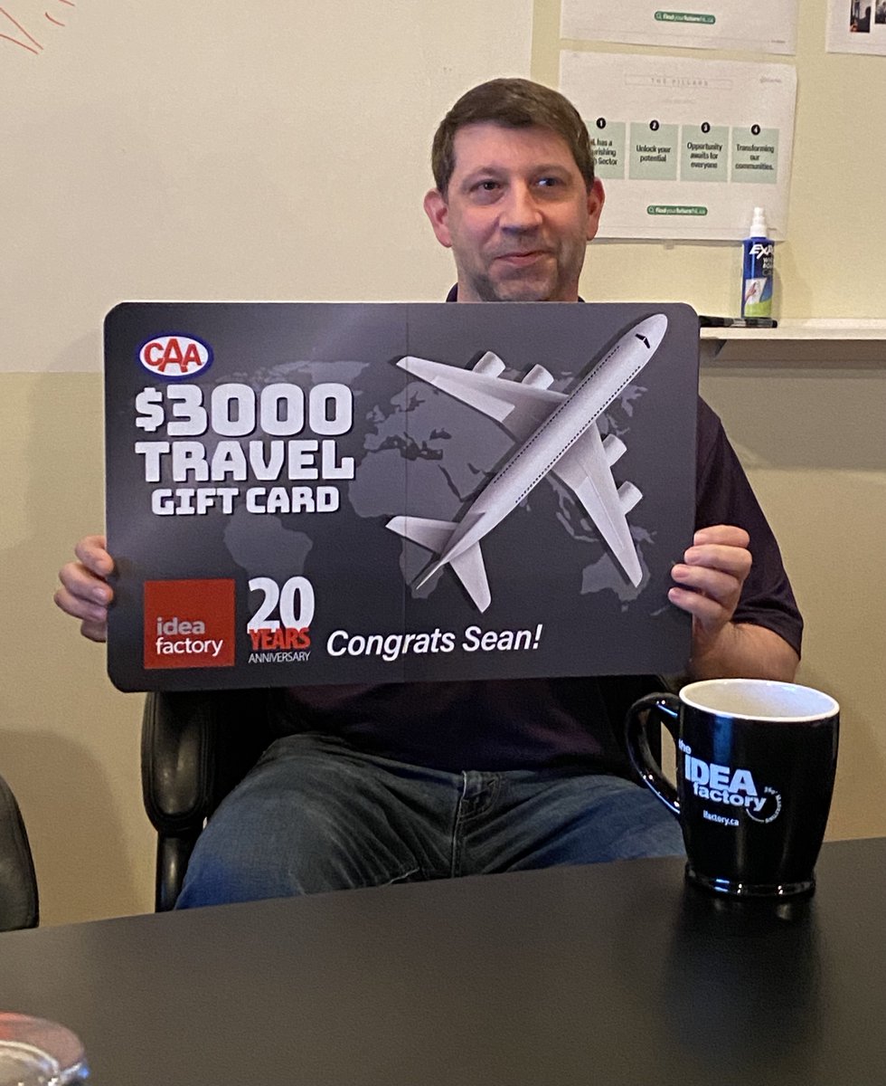 Our CFO, Sean Cadigan has been crunching numbers, moving bills, and generally keeping the ‘wheels on the place’ for the past 20 years! 🎉 

Without his diligence, patience, level-headedness, and can-do attitude, the Idea Factory wouldn't be the company it is today.