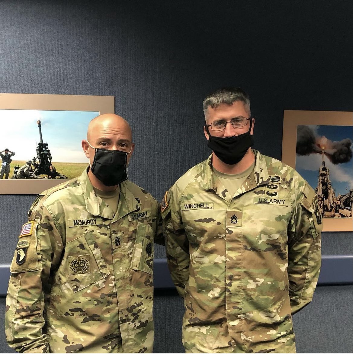 CSM_Mac's tweet photo. @UncleRedLeg @Mark_Lexus @1_319AFAR @PantherBrigade @82ndABNDiv @redleg6_kob @OfficialUSFAA @FortBraggNC @18airbornecorps @FORSCOM @JRTCandFortPolk @OpsGp_Jrtc @USArmySMA Met a few more. It is becoming more common for sure, great to be part of a team that supports our individual journey to #BeAllYouCanBe https://t.co/poqOAXQy25