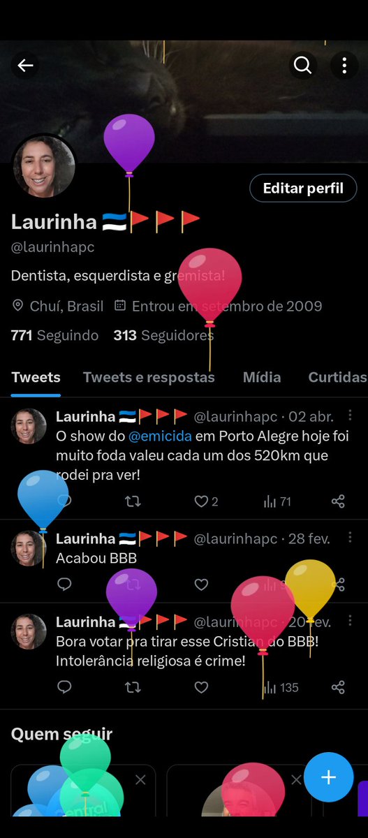 laurinhapc's tweet photo. Subiram balões aqui! https://t.co/SqJ4jfU9sR