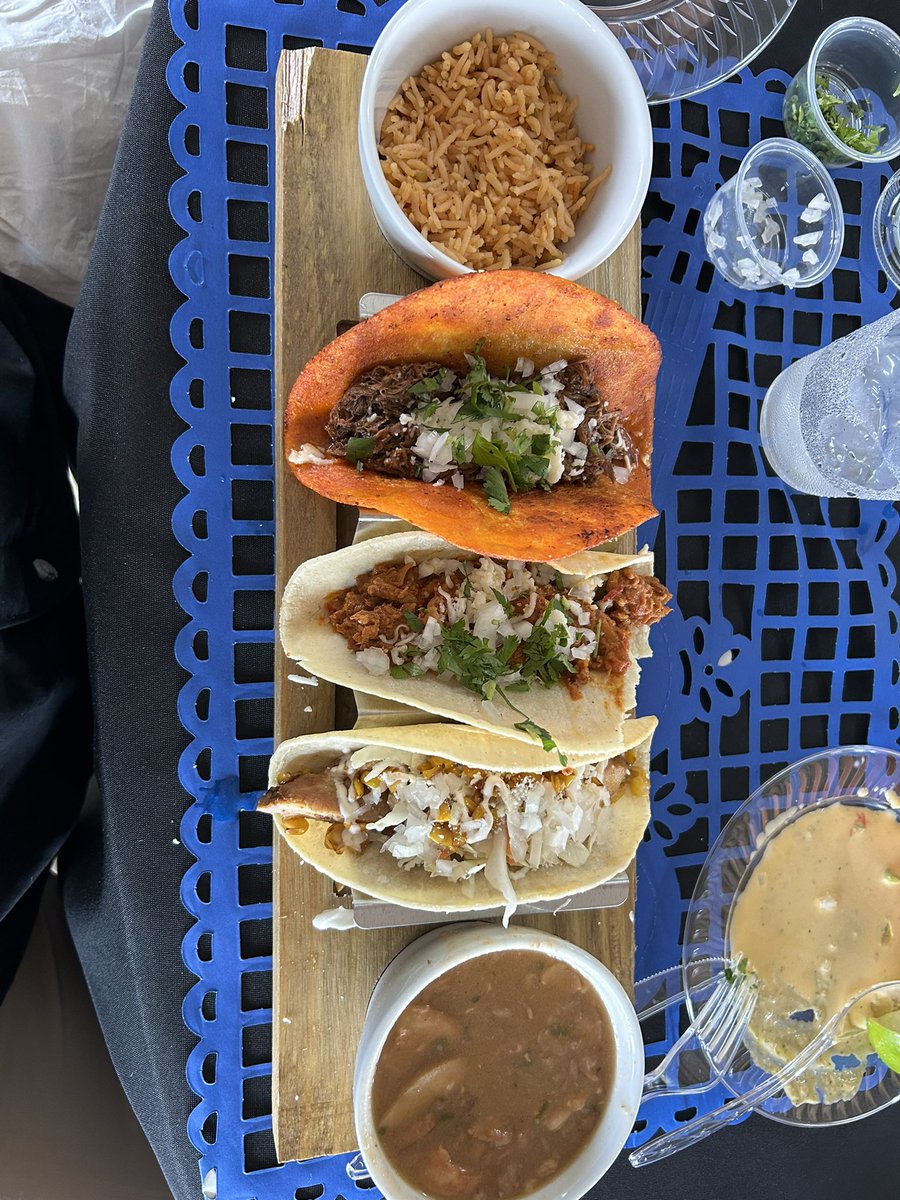 Dr_Chap_TX's tweet photo. Great meal by our @PalaciosIsd Culinary students. Taco Bar and even a cake to go for our honorees! #CTEatWork! https://t.co/dWJuX7Owdh