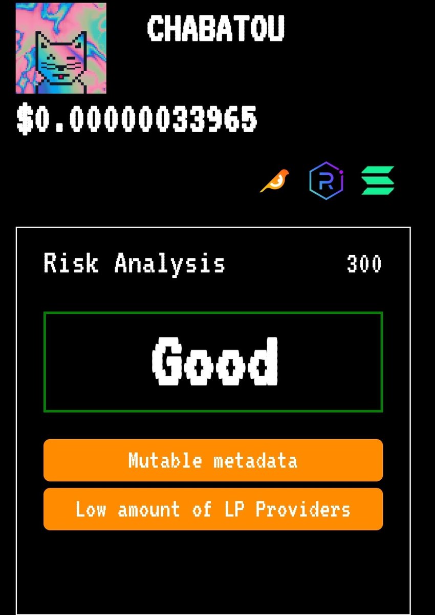 Hey 
$CHAB is here 😍
#solana #memecoin #chabatou  #10000X