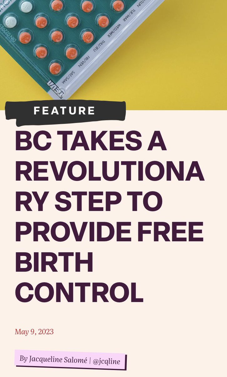 You know BC made an iconic announcement to provide free contraception. But do you know what it took to get us here? Read the story of <a href="/accessbc/">AccessBC Campaign for Free Contraception</a>’s heroic campaign for #ReproductiveJustice in my latest for <a href="/LooseLipsMag/">Loose Lips</a>’s REVOLUTION issue

👀 looselipsmag.com/top-stories/fe…