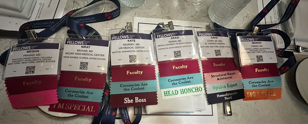 Arasi Maran (@arasimaran) on Twitter photo Quick trip to #CRF Fellow’s course!! Kudos to @ajaykirtane <a href="/mbmcentegart/">Margaret McEntegart</a> for adding this personal touch on the badges!! Such an amazing learning experience for the fellows @vKateKearney4 <a href="/cardioPCImom/">Ki Park</a> <a href="/BinitaShahMD/">Binita Shah</a> <a href="/atunuguntla1/">Anuradha Tunuguntla MD FACC FSCAI</a> <a href="/SanjogKalra/">Sanjog Kalra</a> <a href="/djc795/">David J. Cohen, MD, MSc</a> Quick trip to #CRF Fellow’s course!! Kudos to @ajaykirtane <a href="/mbmcentegart/">Margaret McEntegart</a> for adding this personal touch on the badges!! Such an amazing learning experience for the fellows @vKateKearney4 <a href="/cardioPCImom/">Ki Park</a> <a href="/BinitaShahMD/">Binita Shah</a> <a href="/atunuguntla1/">Anuradha Tunuguntla MD FACC FSCAI</a> <a href="/SanjogKalra/">Sanjog Kalra</a> <a href="/djc795/">David J. Cohen, MD, MSc</a>