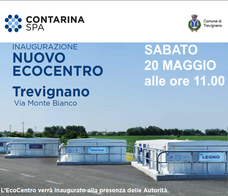 TrevignanoTV's tweet photo. SABATO 20 maggio alle ore 11.00
in Via Monte Bianco a Falzè di Trevignano
alla presenza delle Autorità
verrà inaugurato il nuovo EcoCentro interamente rinnovato
https://t.co/JqzFtajVTM https://t.co/HLyNwVOwOr