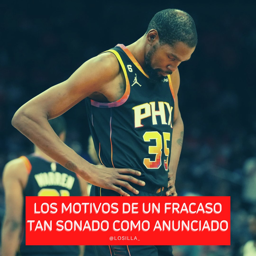 Losilla_'s tweet photo. Demasiados comentarios vacíos y llenos de sensacionalismo en las redes. Vamos con varios puntos para entender la eliminación de Phoenix.

¿Por qué han caído los Suns de Kevin Durant y Devin Booker en Playoffs? https://t.co/TFLgvlhKVK
