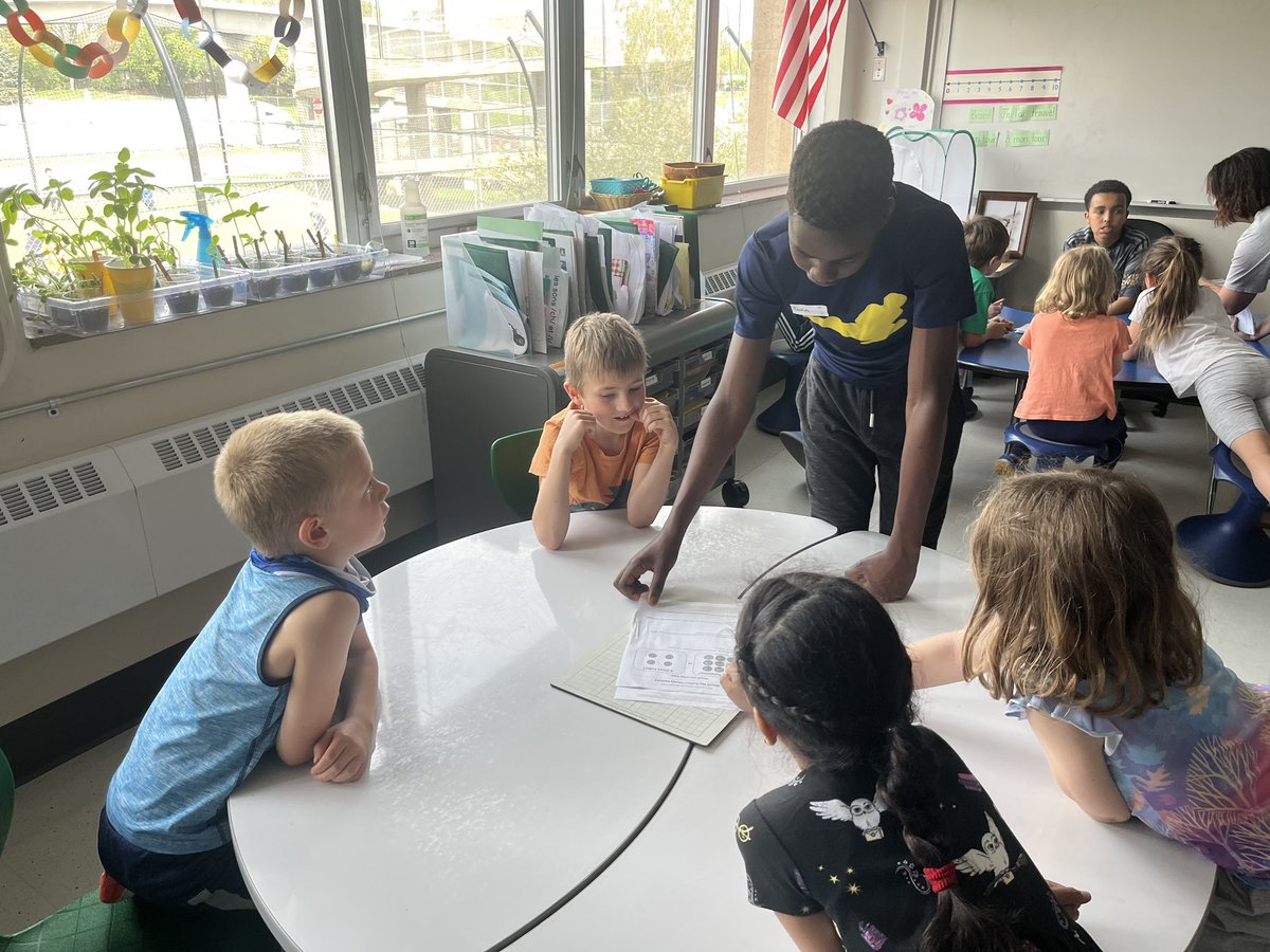 SV 7th grade leaders practiced future ready skills such as communication and collaboration by leading first grade math small groups at Normandale Elementary! Way to lead 7th graders!  #DefiningExcellence #EPS #Thrive