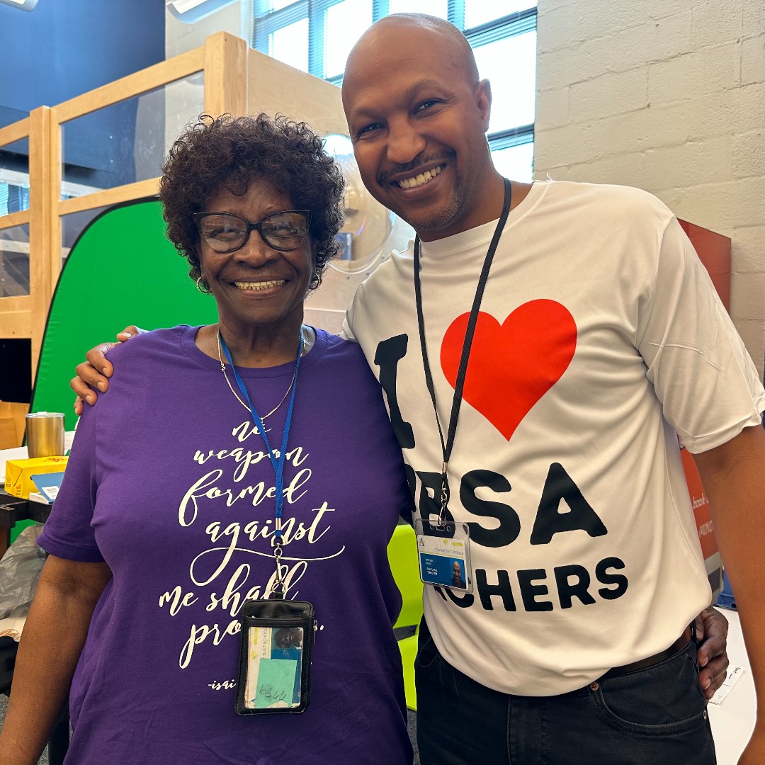 To celebrate our teachers at @SlaterPBSA, @APSPrice and @carverpbsa, PBSA CEO Mike Davis surprised teachers with treats showing our gratitude for their hard work and dedication. Happy #TeacherAppreciationWeek! #choosepurpose