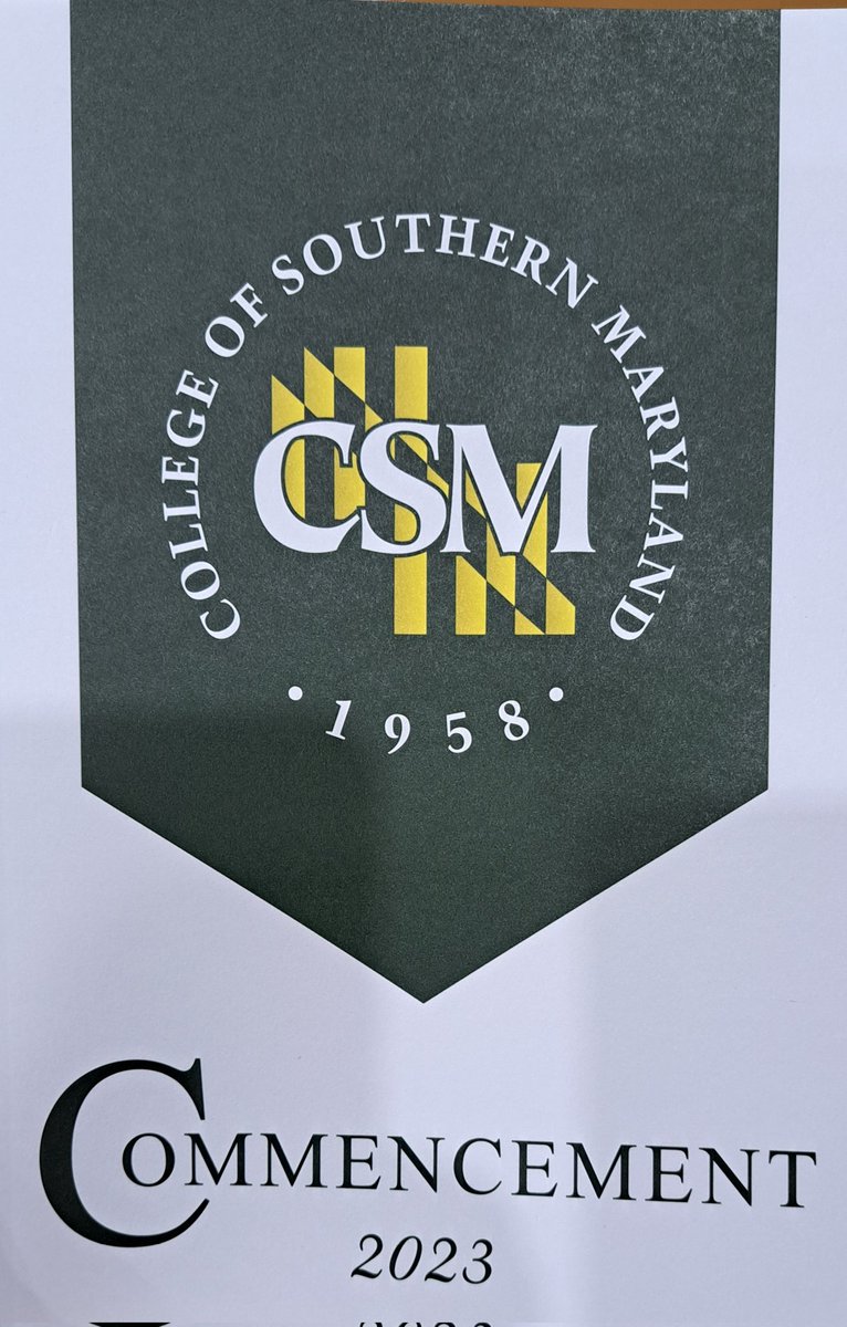 Congratulations to the 64th Graduating class of <a href="/CSMHawks/">CSM Hawks</a>. <a href="/CharlesCoMD/">Charles County Govt</a> is so proud of what you have accomplished. <a href="/DelEPatterson28/">Delegate Edith Patterson (District 28)</a> @SinaCoates <a href="/MD_CommColleges/">MD CommunityColleges</a> @DrMurphyRetired @MeetCharlesCo <a href="/MEDAmd/">MEDA</a> <a href="/MDCounties/">Maryland Association of Counties</a> <a href="/bradphillips/">Dr. Brad Phillips</a> <a href="/GovWesMoore/">Governor Wes Moore</a> <a href="/arunamiller/">Aruna K. Miller</a> #Classof2023 <a href="/CSMHeadlines/">College of Southern Maryland Headline News</a>