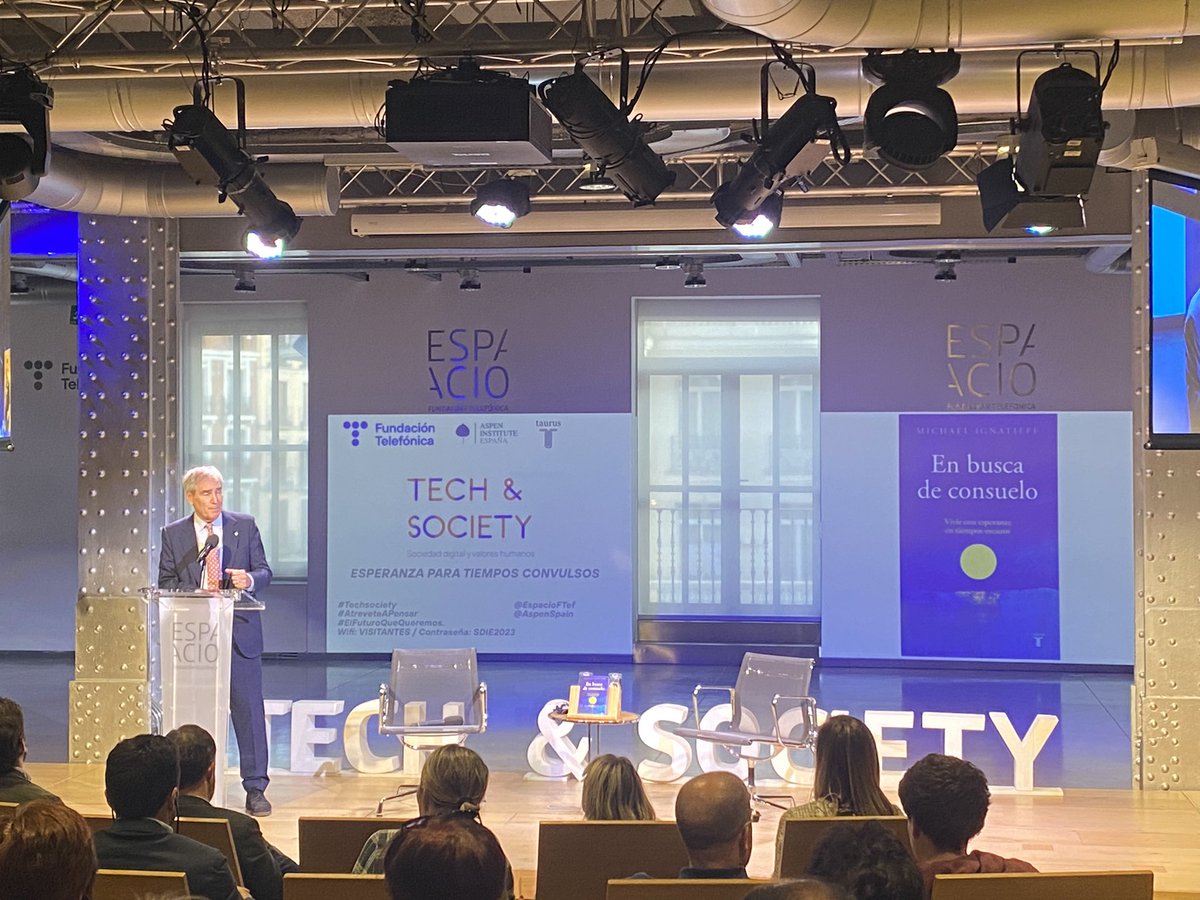 “The way to have hope in the future, is to have faith in the past” Listening to <a href="/M_Ignatieff/">Michael Ignatieff</a> about consolation, the importance of providing meaning to suffering and loss, the importance of consoling others and ourselves <a href="/AspenSpain/">Aspen Institute España</a> <a href="/fundacionTef/">Fundación Telefónica</a> <a href="/HKS_Spain/">Harvard Kennedy School Spain Alumni Network</a>