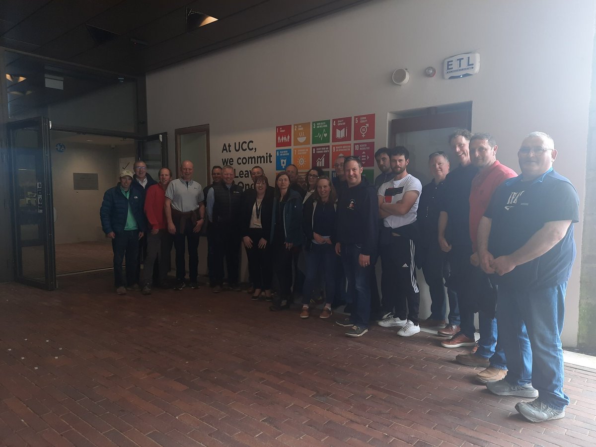 BpGascoigne's tweet photo. Great day of workshops with @ACEUCC Diploma in Environment, Sustainability and Climate students including our @tirlan_ farmers exploring sustainability @UCC  along with my fellow lecturers @kerry_geo and @mark_kernan https://t.co/Um3FC2LVYz
