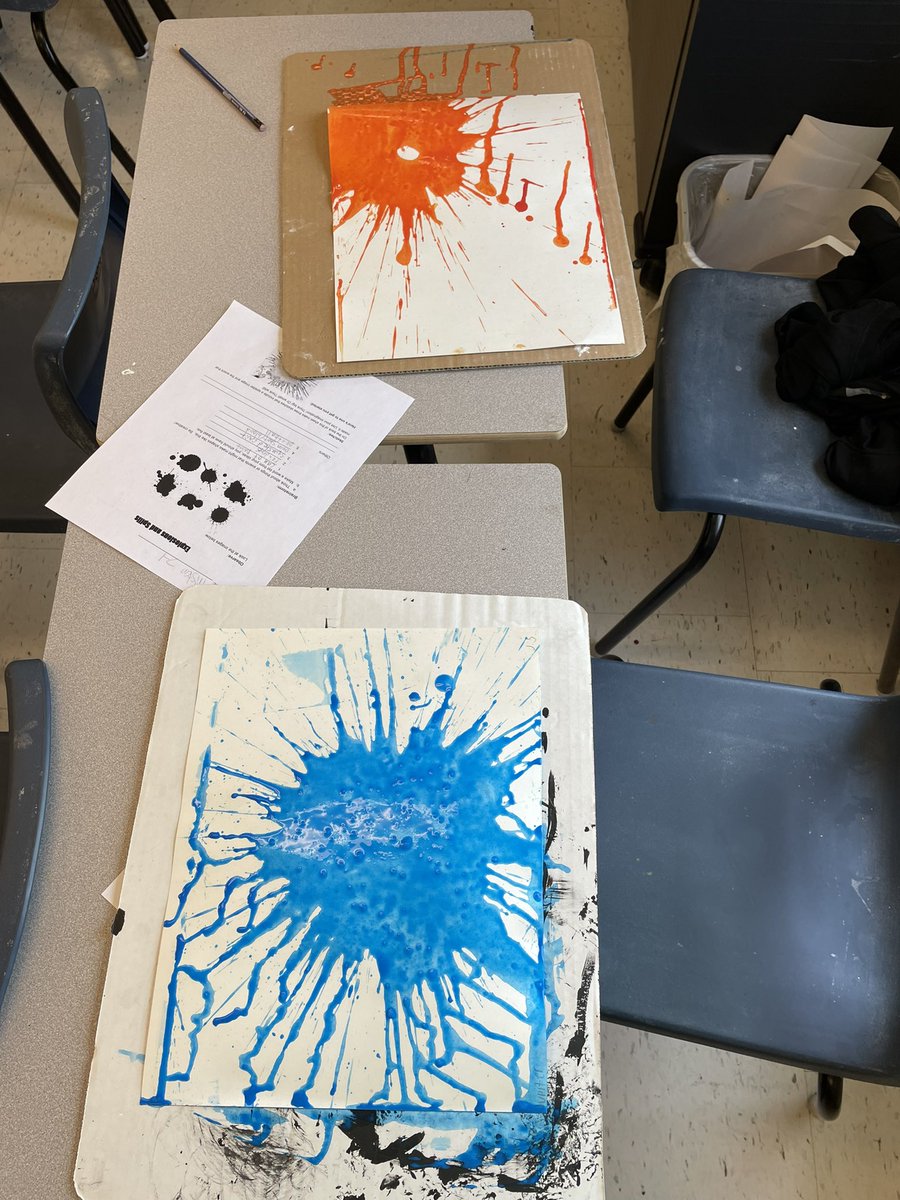 Ms_MacDonald's tweet photo. Made some more explosion art with @SHJH_FALCONS  @KathrynBruceMa1 https://t.co/2OJIBXDxf9