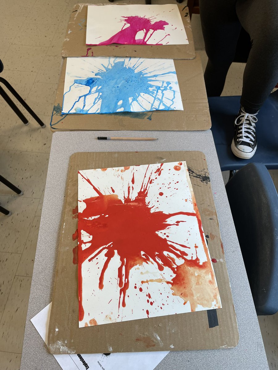 Ms_MacDonald's tweet photo. Made some more explosion art with @SHJH_FALCONS  @KathrynBruceMa1 https://t.co/2OJIBXDxf9