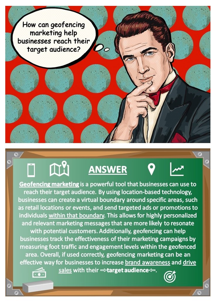 IntegrityMCSEO's tweet photo. Something to ponder.

Question: How can geofencing marketing help businesses reach their target audience?

Answer: Geofencing marketing is a powerful tool that businesses can use to reach their target audience. By using location-based technology, businesses can create a virtual https://t.co/Fz0HXYeriq