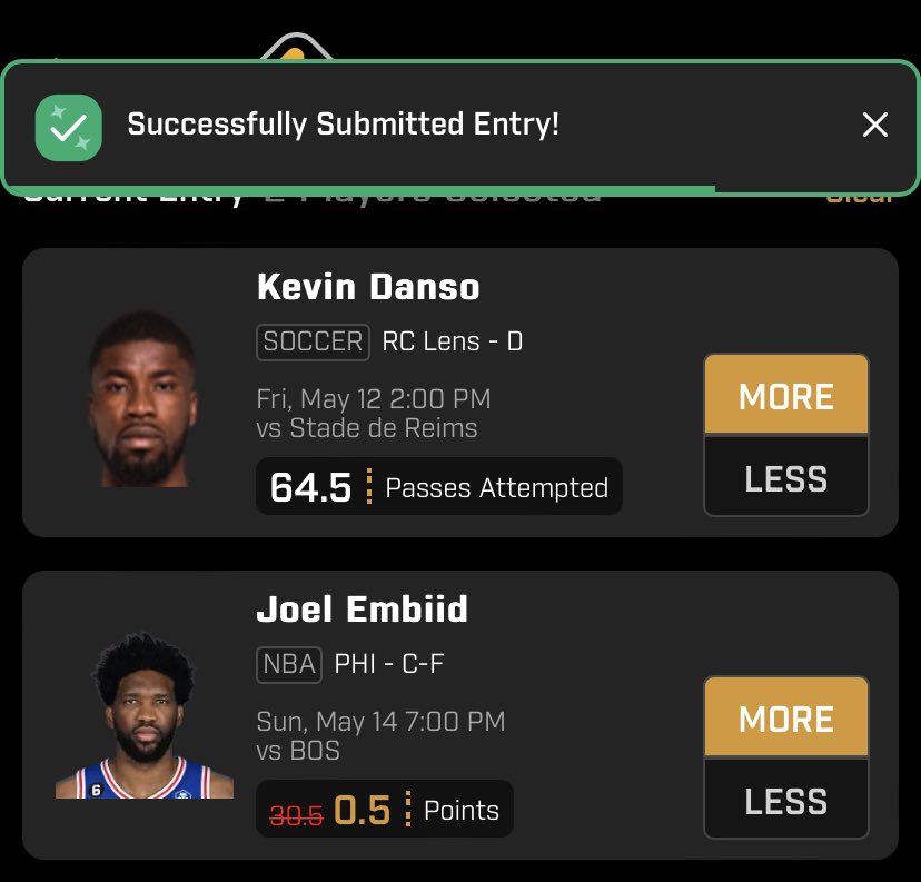 FREE SQUARE?? LETS RUN IT 🥤
Kevin Danso o64.5 PA ⚽️ ~ Ziggy 🧸
Want more plays like this daily? Join the family! Link in the bio 🥤

#DFS #GamblingTwiiter #NBA #NBATwitter #PrizePicks #PrizePicksNBA