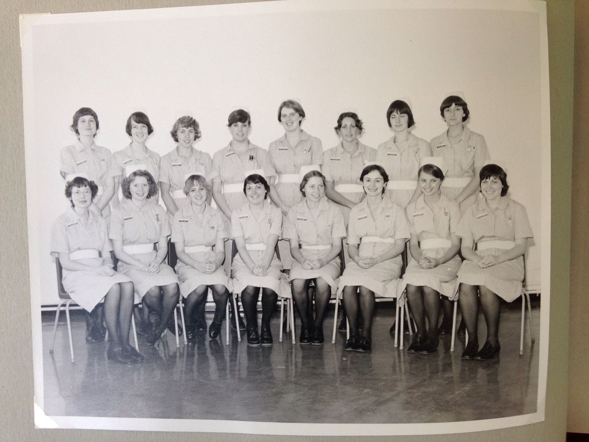 Happy International Nurses day. 45 years ago. Still excited and
Inspired after
45 years.