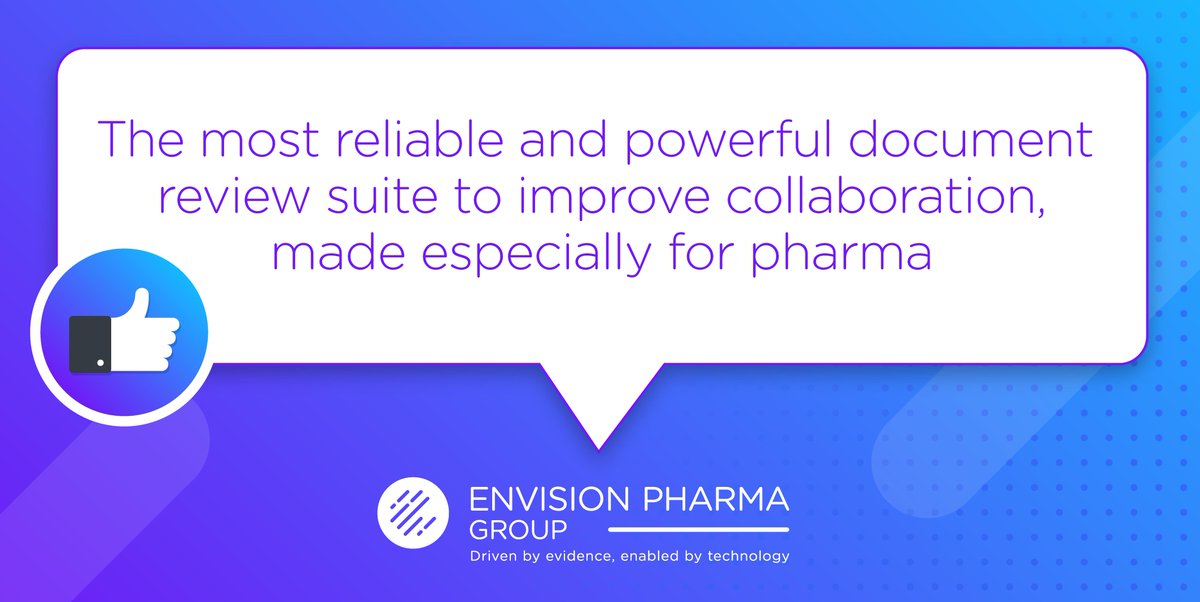 The #EMWA conference has been the perfect forum to premiere the doDOC Collaborative Review Suite. Simple and productive Word, PDF, and PPT real-time collaboration. The medical writers at this venue have given it a “thumbs up!” 👍
#EnvisionPharma
