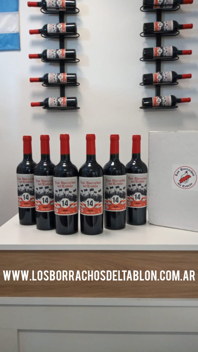 River_LBT14's tweet photo. SALE SORTEO BORRACHO !!!

Es muy fácil participar:
- Primero: seguinos y da RT a este tuit.
- Segundo: Francia.

🍷Una caja de vino Malbec Los Borrachos del Tablón (6 botellas).
Se sortea el 19/5. Se retira en nuestro local de Belgrano. https://t.co/idHXeEZRfx