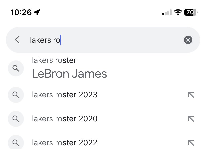 ACCLOSE's tweet image. This is what happens when you try to search the lakers roster