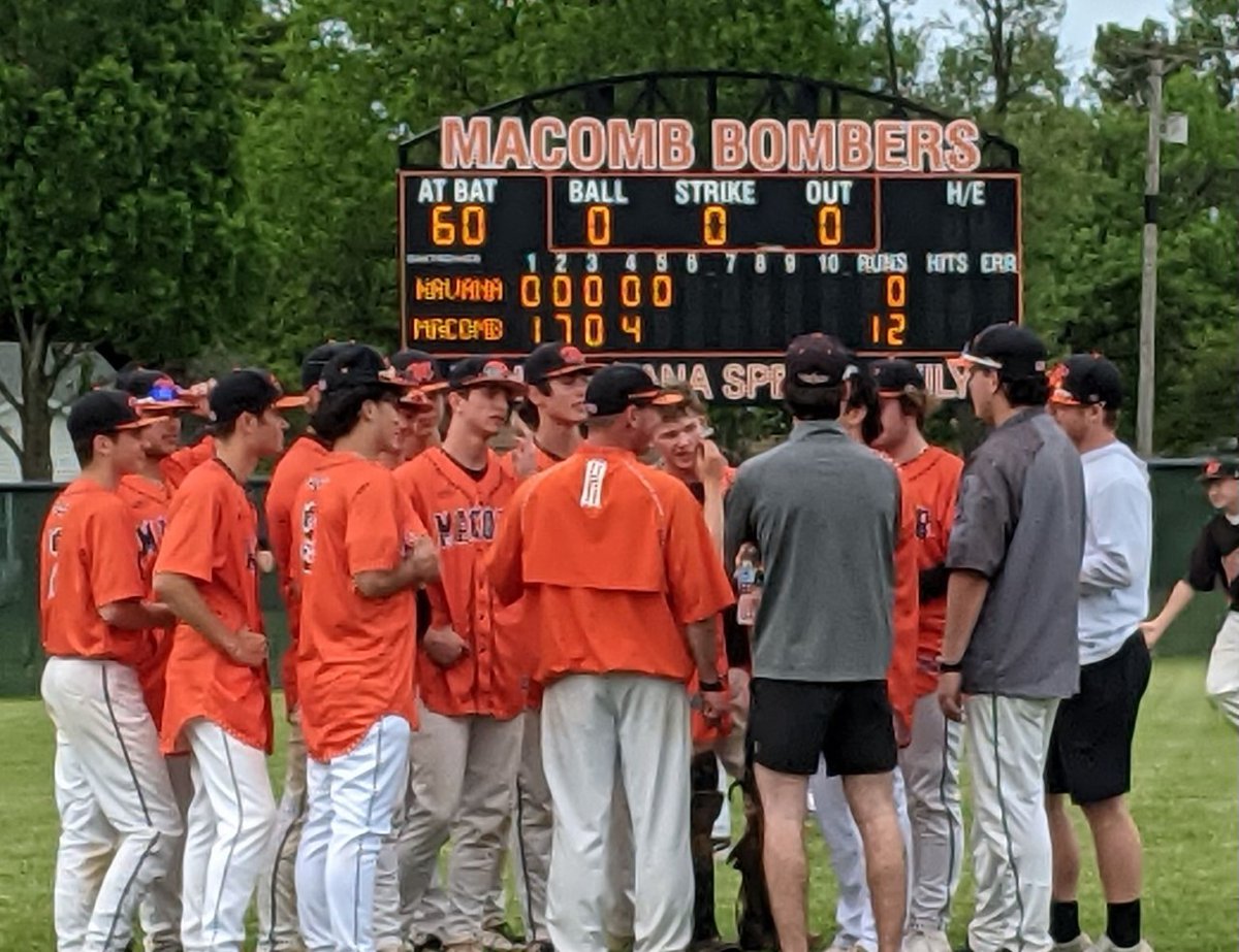 “Congratulations to Coach Lambert and the Bomber baseball team on their Conference Championship. A good life lesson……let your accomplishments overshadow all of the doubt.”