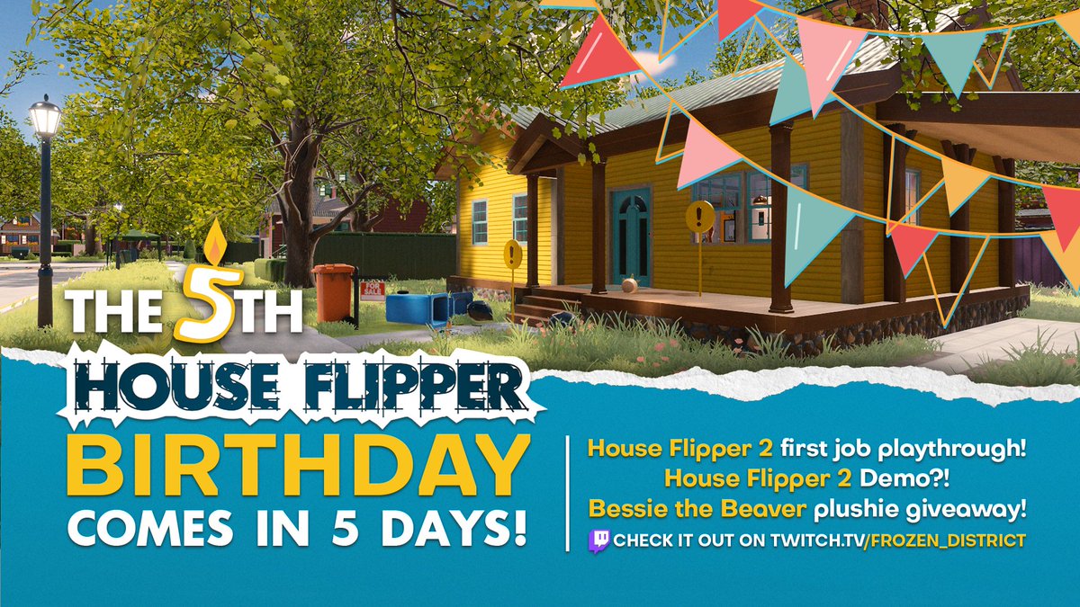 Guess who's turning 5 next week? WE ARE! 🎂🔥
The past couple of years have been a hell of a ride, which is why we want to celebrate our birthday with you.
Come see our stream on Wednesday, 17th of May at 9:00 PM CET! 📺

twitch.tv/frozen_district