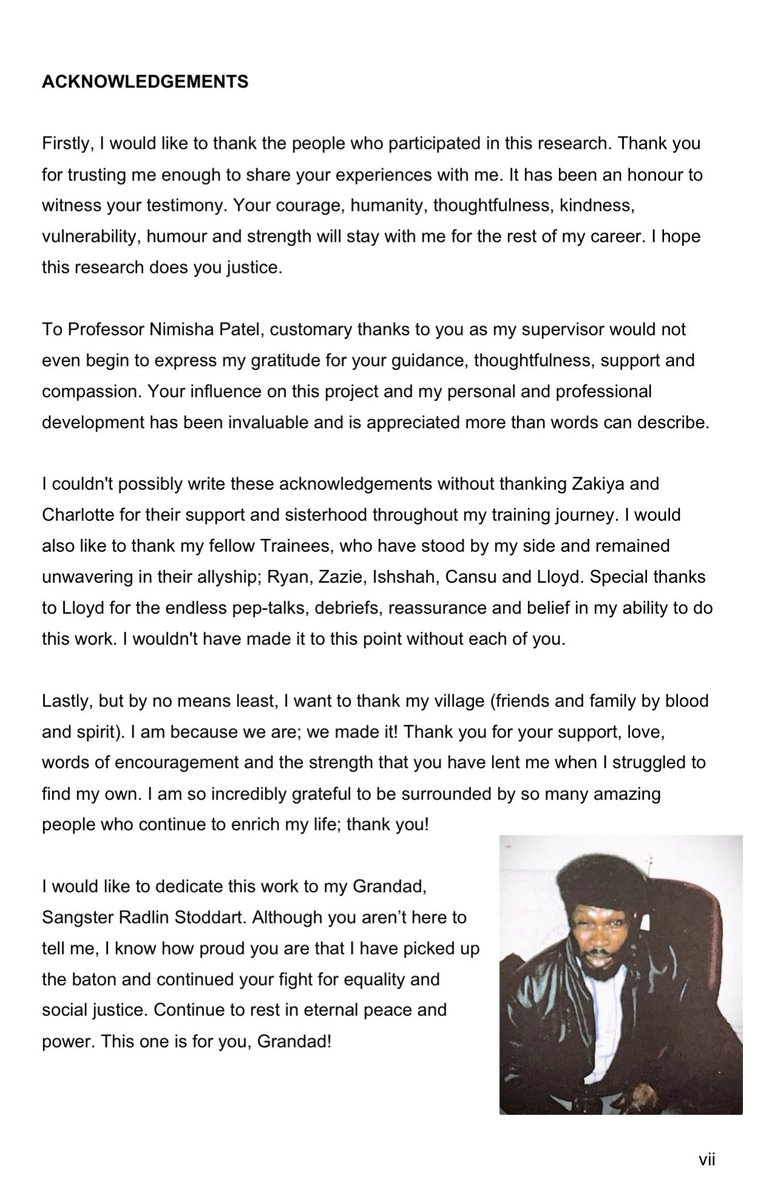 Reay_CSI's tweet image. #DClinPsy thesis submitted 🎉✅😮‍💨. I’m so proud of myself🥹!! This thesis has been a labour of love which I’ve dedicated to my grandad. Thank you to everyone who has supported me through this process 💕. ETA for Dr Reay Stoddart Isaac? September 2023 💪🏾