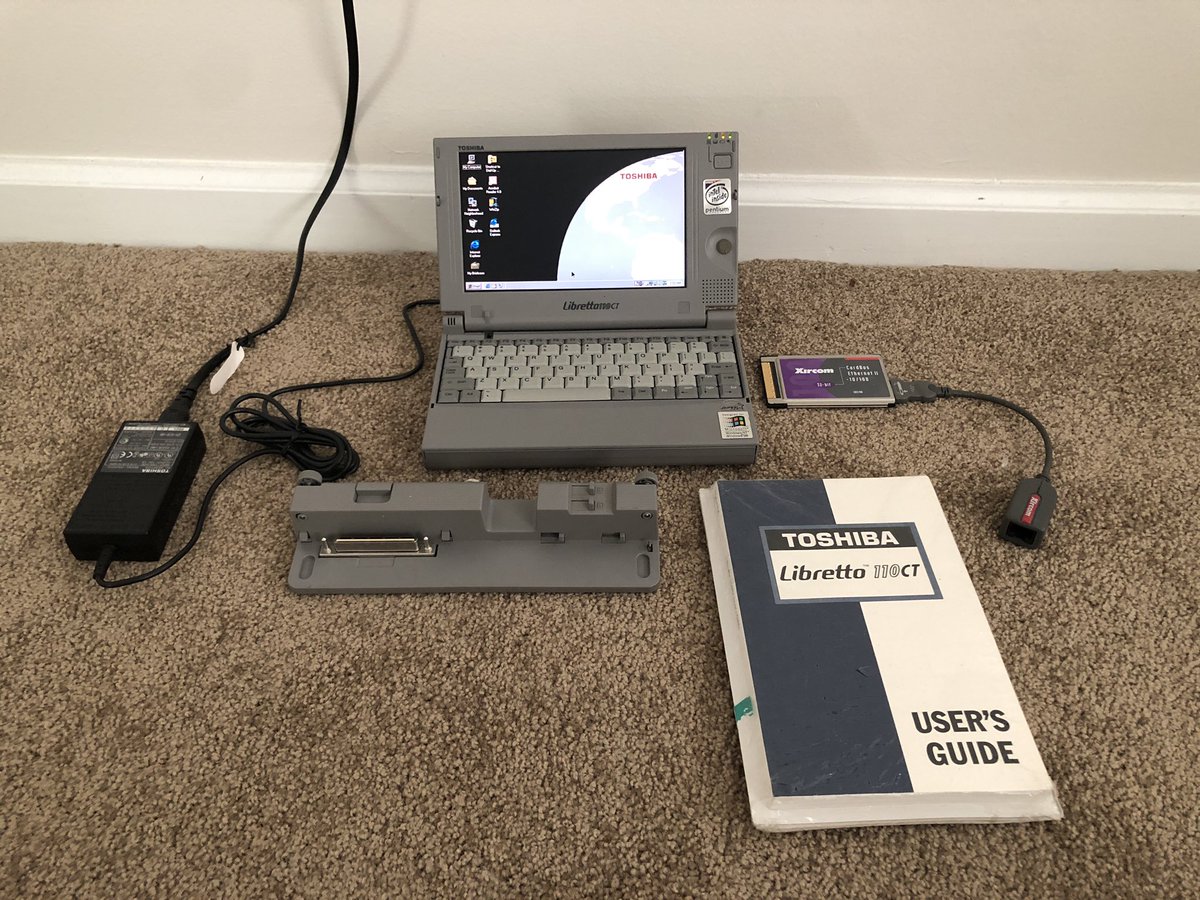Finally got one of my all-time favorite vintage PCs A Toshiba